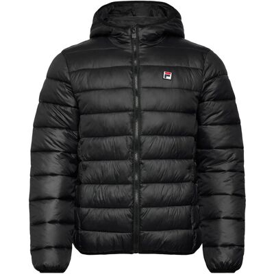 FILA Milano Regular Hooded Thin Puffer Jacket XS BLACK XS FILA Milano Regular Hooded Thin Puffer Jacket XS BLACK XS
