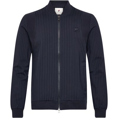 FILA Lucca Regular Pinstriped Track Jacket XL BLACK IRIS / EGRET STRIPED XL FILA Lucca Regular Pinstriped Track Jacket XL BLACK IRIS / EGRET STRIPED XL