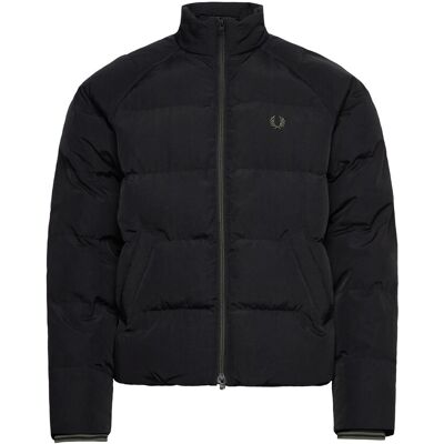 Fred Perry Raglan Sleeve Padded Jacket XXL BLACK XXL Fred Perry Raglan Sleeve Padded Jacket XXL BLACK XXL