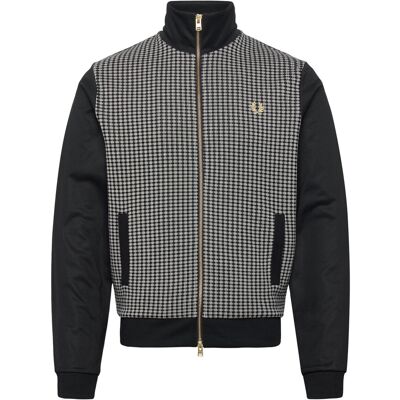 Fred Perry Knitted Front Trk Jkt M BLACK M Fred Perry Knitted Front Trk Jkt M BLACK M