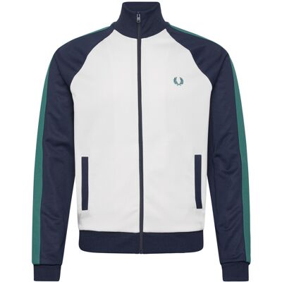 Fred Perry Contrast Sleeve Track Jkt L SNOW WHITE L Fred Perry Contrast Sleeve Track Jkt L SNOW WHITE L