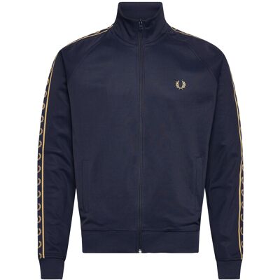 Fred Perry Contrast Tape Track Jkt M TENNISB/CHAMPAGN M Fred Perry Contrast Tape Track Jkt M TENNISB/CHAMPAGN M