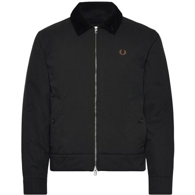 Fred Perry Cotton Caban Jacket M BLACK M Fred Perry Cotton Caban Jacket M BLACK M
