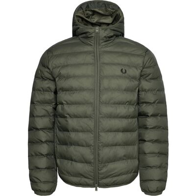 Fred Perry Hooded Insulated Jkt S LRL WRTH GREEN S Fred Perry Hooded Insulated Jkt S LRL WRTH GREEN S