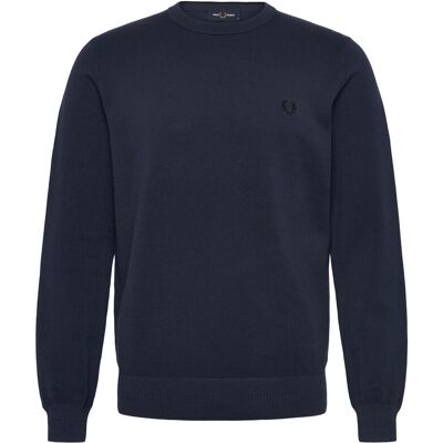 Fred Perry Pique Stitch Jumper M DARK AIRFORCE M Fred Perry Pique Stitch Jumper M DARK AIRFORCE M