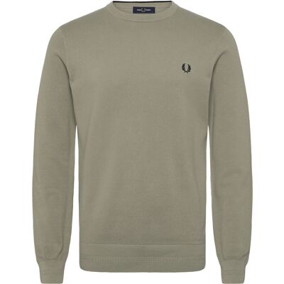 Fred Perry Pique Stitch Jumper M SEAGRASS M Fred Perry Pique Stitch Jumper M SEAGRASS M