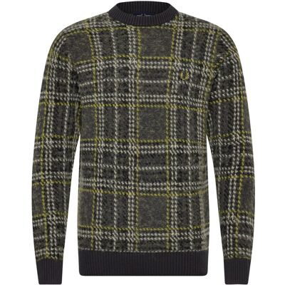 Fred Perry Brushed Tartan Jmpr S ANCHOR GREY S Fred Perry Brushed Tartan Jmpr S ANCHOR GREY S