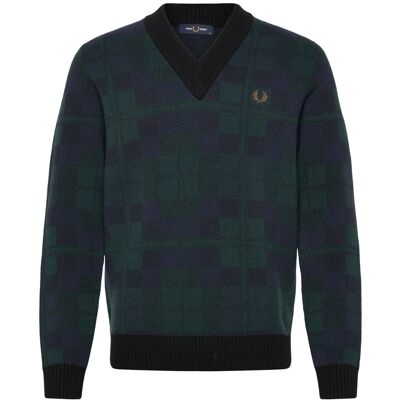 Fred Perry Black Watch Tartan Jmpr S BLACKWATCH TARTA S Fred Perry Black Watch Tartan Jmpr S BLACKWATCH TARTA S