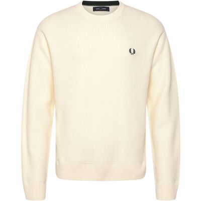 Fred Perry Textured Jumper L ECRU L Fred Perry Textured Jumper L ECRU L