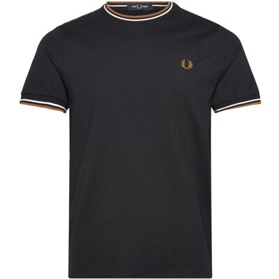 Fred Perry Twin Tipped T-Shirt XXL BLACK XXL Fred Perry Twin Tipped T-Shirt XXL BLACK XXL