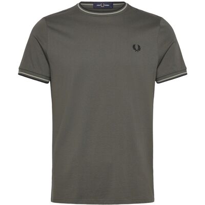 Fred Perry Twin Tipped T-Shirt XS FLDGR/SEAGRS/BLK XS Fred Perry Twin Tipped T-Shirt XS FLDGR/SEAGRS/BLK XS