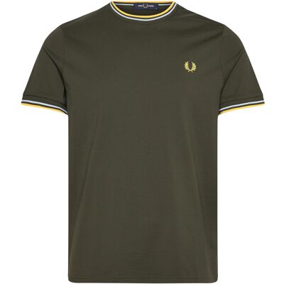 Fred Perry Twin Tipped T-Shirt XS HNTNGR/LGIC/LMNB XS Fred Perry Twin Tipped T-Shirt XS HNTNGR/LGIC/LMNB XS