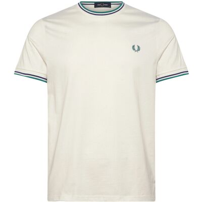 Fred Perry Twin Tipped T-Shirt L SNWH/DEPMN/SOHEC L Fred Perry Twin Tipped T-Shirt L SNWH/DEPMN/SOHEC L