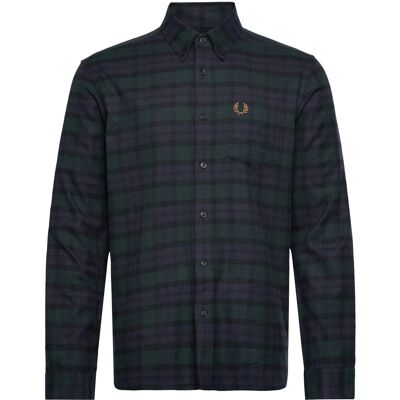Fred Perry Blackwatch Tartan Brushed Twil S BLACKWATCH TARTA S Fred Perry Blackwatch Tartan Brushed Twil S BLACKWATCH TARTA S