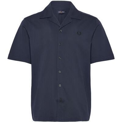 Fred Perry Compress Mesh Revere Collar Sh XXL DARK AIRFORCE XXL Fred Perry Compress Mesh Revere Collar Sh XXL DARK AIRFORCE XXL