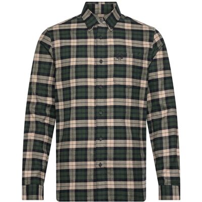 Fred Perry Brushed Twill Tartan Shirt XXL COURT GREEN XXL Fred Perry Brushed Twill Tartan Shirt XXL COURT GREEN XXL