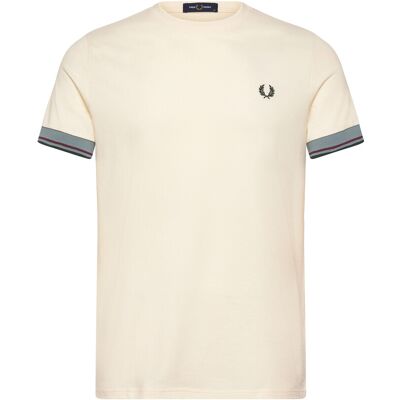 Fred Perry Twin Tipped Cuff T-Shirt XL ECRU XL Fred Perry Twin Tipped Cuff T-Shirt XL ECRU XL
