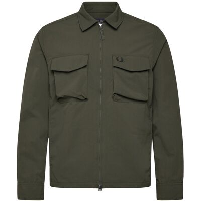 Fred Perry Ripstop Pocket Overshirt S HUNTING GREEN S Fred Perry Ripstop Pocket Overshirt S HUNTING GREEN S