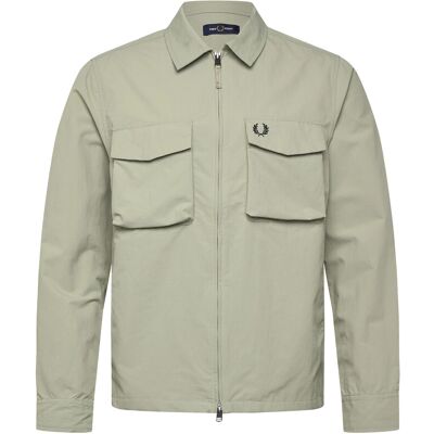 Fred Perry Ripstop Pocket Overshirt L SEAGRASS L Fred Perry Ripstop Pocket Overshirt L SEAGRASS L
