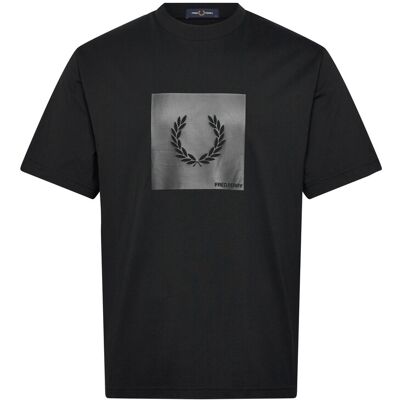 Fred Perry Box Graphic T-Shirt XS BLACK XS Fred Perry Box Graphic T-Shirt XS BLACK XS