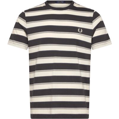 Fred Perry Fine Stripe T-Shirt S ANCHOR GREY S Fred Perry Fine Stripe T-Shirt S ANCHOR GREY S