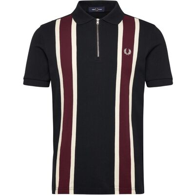 Fred Perry Tramline Polo Shirt S BLACK S Fred Perry Tramline Polo Shirt S BLACK S