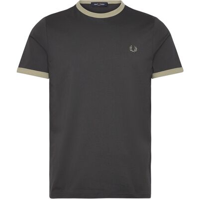 Fred Perry Ringer T-Shirt S ANCRGREY/SEAGRAS S Fred Perry Ringer T-Shirt S ANCRGREY/SEAGRAS S