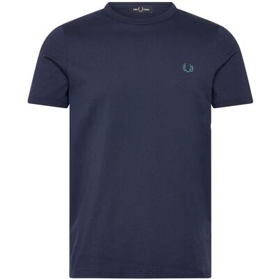 Fred Perry Ringer T-Shirt M TENNIS BLUE M Fred Perry Ringer T-Shirt M TENNIS BLUE M