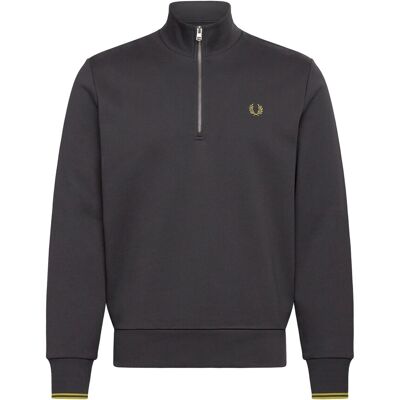 Fred Perry Half Zip Sweatshirt S ANCGR/TNNSBLYELL S Fred Perry Half Zip Sweatshirt S ANCGR/TNNSBLYELL S