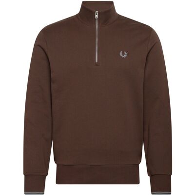 Fred Perry Half Zip Sweatshirt S BRNTTBCC/STKPRTB S Fred Perry Half Zip Sweatshirt S BRNTTBCC/STKPRTB S