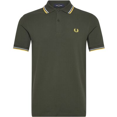 Fred Perry Twin Tipped Fp Shirt XS HNTNGR/LGIC/LMNB XS Fred Perry Twin Tipped Fp Shirt XS HNTNGR/LGIC/LMNB XS