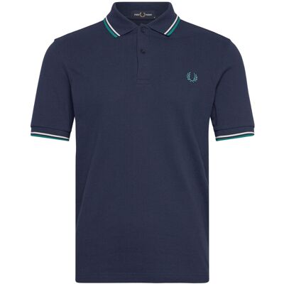 Fred Perry Twin Tipped Fp Shirt XS TNSBL/SNWHT/DPMT XS Fred Perry Twin Tipped Fp Shirt XS TNSBL/SNWHT/DPMT XS