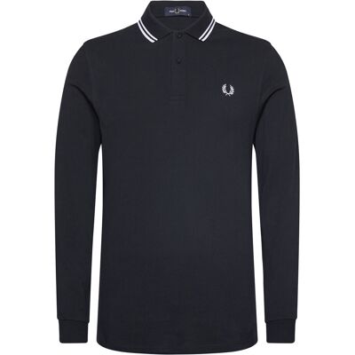 Fred Perry Ls Twin Tipped Fp Shirt XS NAVY / WHITE / WHITE XS Fred Perry Ls Twin Tipped Fp Shirt XS NAVY / WHITE / WHITE XS