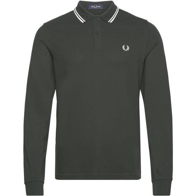 Fred Perry Ls Twin Tipped Fp Shirt S NIGHTGREEN/SNWHT S Fred Perry Ls Twin Tipped Fp Shirt S NIGHTGREEN/SNWHT S