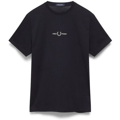 Fred Perry Embroidered T-Shirt XS NAVY XS Fred Perry Embroidered T-Shirt XS NAVY XS