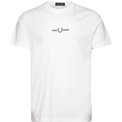 Fred Perry Embroidered T-Shirt XL WHITE XL Fred Perry Embroidered T-Shirt XL WHITE XL