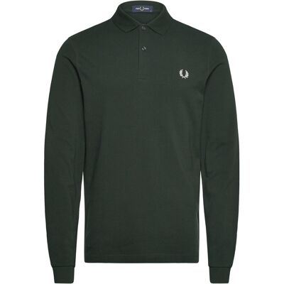 Fred Perry L/S Shirt S NIGHTGREEN/SNWHT S Fred Perry L/S Shirt S NIGHTGREEN/SNWHT S