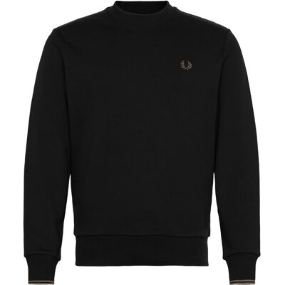 Fred Perry Crew Neck Sweatshirt XXL BLACK/SHADEDSTON XXL Fred Perry Crew Neck Sweatshirt XXL BLACK/SHADEDSTON XXL