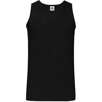 Fruit of the loom Valueweight Athletic Vest XXL BLACK XXL Fruit of the loom Valueweight Athletic Vest XXL BLACK XXL
