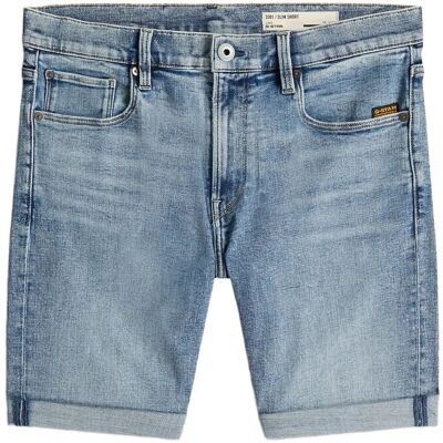G-Star 3301 Slim Short 32 FADED SEA POINT BLUE 32 G-Star 3301 Slim Short 32 FADED SEA POINT BLUE 32