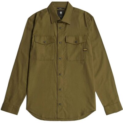 G-Star Marine Slim Shirt L\S XXL DEEP BROWN/DARK OLIVE OXFORD XXL G-Star Marine Slim Shirt L\S XXL DEEP BROWN/DARK OLIVE OXFORD XXL
