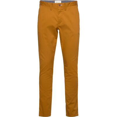 Gant Slim Twill Chinos 30 x 34 MUSTARD BROWN 30 x 34 Gant Slim Twill Chinos 30 x 34 MUSTARD BROWN 30 x 34