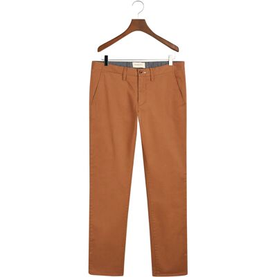 Gant Slim Twill Chinos 32 x 34 ROASTED WALNUT 32 x 34 Gant Slim Twill Chinos 32 x 34 ROASTED WALNUT 32 x 34