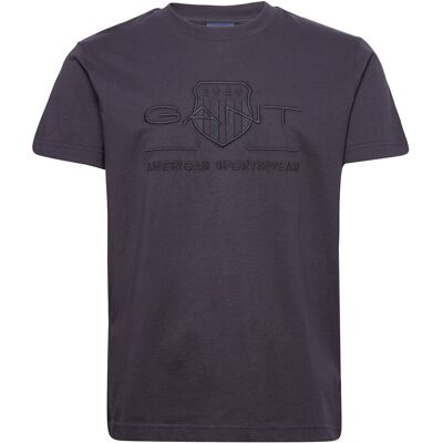 Gant Reg Tonal Shield Ss T-Shirt M EVENING BLUE M Gant Reg Tonal Shield Ss T-Shirt M EVENING BLUE M