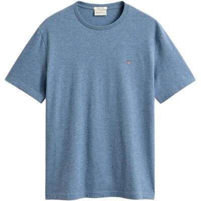 Gant Shield T-Shirt XXL DENIM BLUE MELANGE XXL Gant Shield T-Shirt XXL DENIM BLUE MELANGE XXL