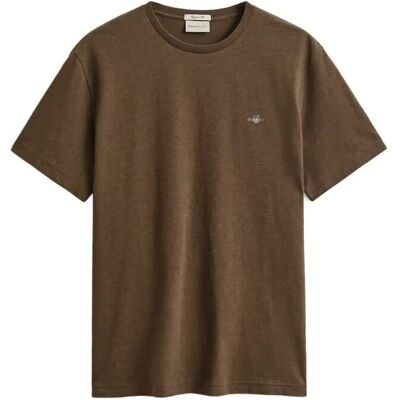 Gant Shield T-Shirt M HAZELNUT MELANGE M Gant Shield T-Shirt M HAZELNUT MELANGE M