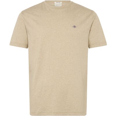 Gant Shield T-Shirt XL KHAKI MELANGE XL Gant Shield T-Shirt XL KHAKI MELANGE XL