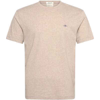 Gant Reg Shield Ss T-Shirt XXL OAT MELANGE XXL Gant Reg Shield Ss T-Shirt XXL OAT MELANGE XXL