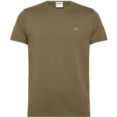 Gant Slim Shield Ss T-Shirt XXXL MOSS GREEN XXXL Gant Slim Shield Ss T-Shirt XXXL MOSS GREEN XXXL