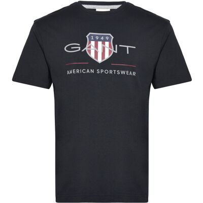 Gant Reg Archive Shield Ss T-Shirt L BLACK L Gant Reg Archive Shield Ss T-Shirt L BLACK L